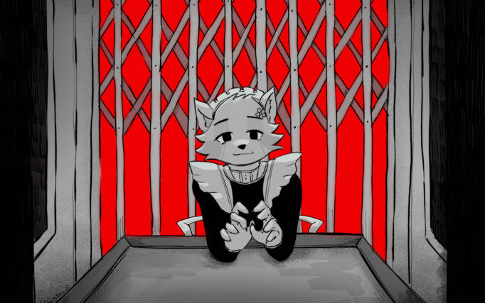 1 character + simple background