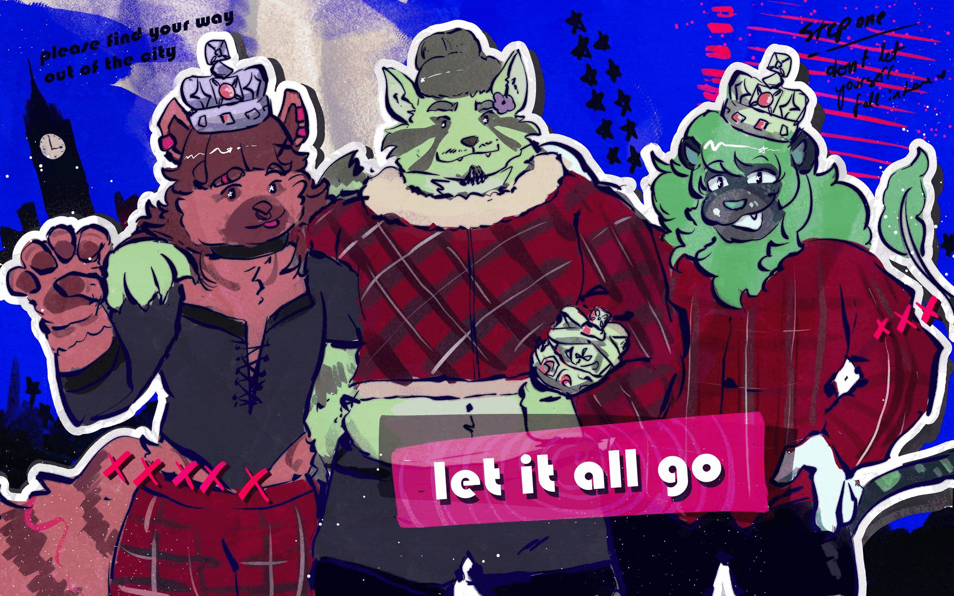 3 characters - Small Animation